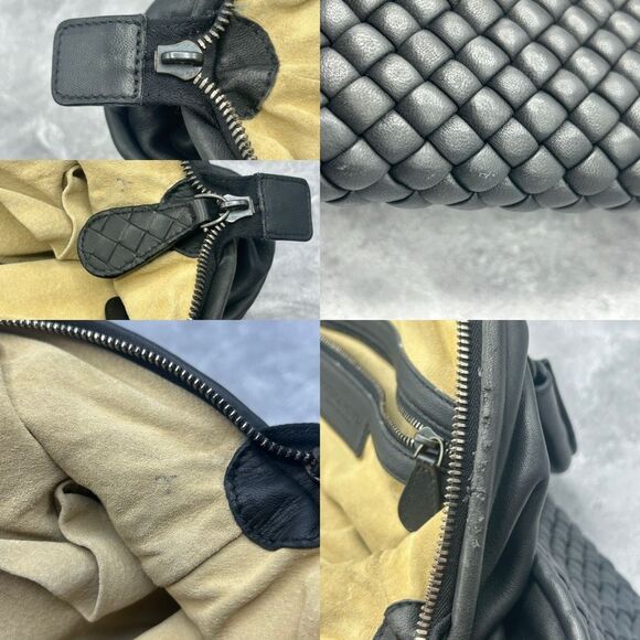 Bottega Veneta Intrecciato Handbag Leather Women’s Top Handle Purse - Picture 15 of 16